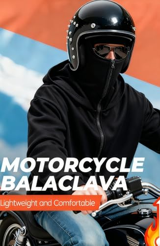Zip Up Balaclava Hoodie Warm Sweatshirts Fleece Jackets Outwear - color: Black, size: 3X-Large