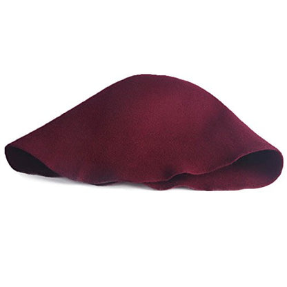 Wool Felt Cone Cloche Hood Millinery Hats Fascinators Block Base Body B107 - color: #14 Wine