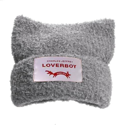 Knitted Beanie Hat Cute Rabbit Long Ears Fun Caps Fluffy Winter Warm Knitted Rabbit Hats Outdoor Slotty Cap - color: Greyr