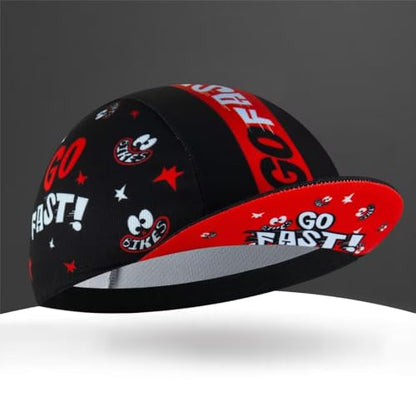 Cycling Cap for Man and Woman Cycling Hat Under Helmet-Polyester Breathable Sweat Absorbent - color: Go-1