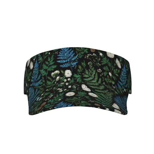 Unisex Adjustable Sports Sun Visor - color: Wild Plants