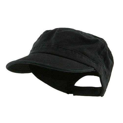 e4Hats.com Enzyme Regular Solid Army Caps - color: Black