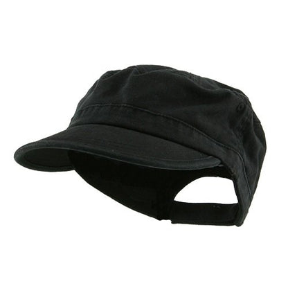 e4Hats.com Enzyme Regular Solid Army Caps - color: Black