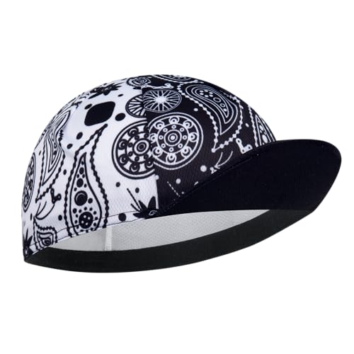 Cycling Cap for Man and Woman Cycling Hat Under Helmet-Polyester Breathable Sweat Absorbent - color: Flo-29