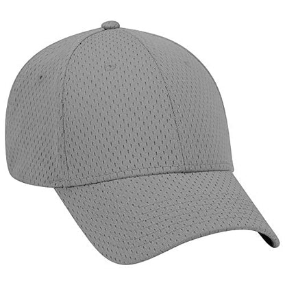Ashen Fane 6 Panel Polyester Pro Mesh Low Profile Baseball Cap - color: Gray