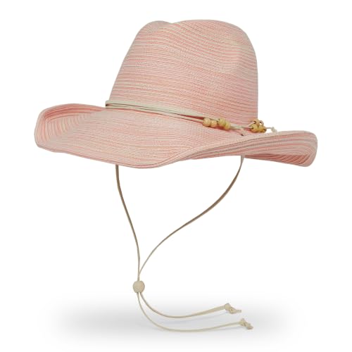 Sunday Afternoons Sunset Hat UPF 50+ Western Women's Sun Hat - color: Teaberry, size: Medium