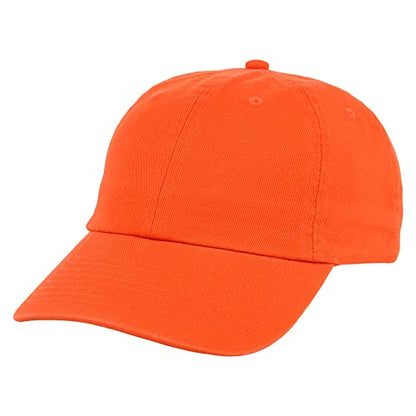 Lids Blank Baseline Dad Adjustable Strapback Hat - color: Orange