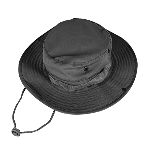 Sun Hats for Men Women Bucket Hat UPF 50+ Boonie Hat Foldable UV Protection Hiking Beach Fishing Summer Safari - color: 1pack-black
