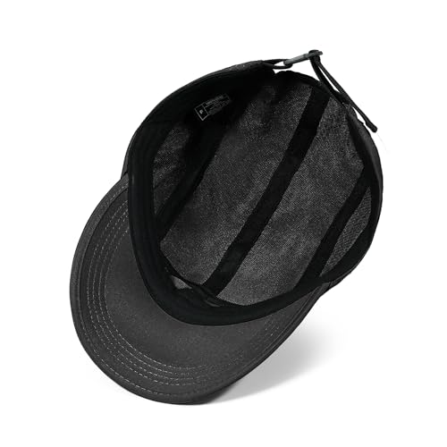 Croogo 5 Panel Running Hat Quick Dry Baseball Cap Sun UV Sports Outdoor Cap - color: Wbbc3-black