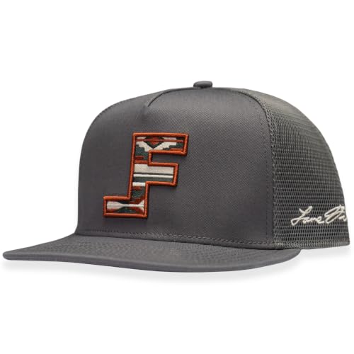 Lane Frost Flat Brim Western Trucker Hats for Men & Women - color: Copperhead Flat