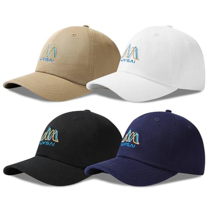 Suede Curved Brim Trucker Cap Adjustable Snapback Hat Mesh Back Breathable for Men Women 2 Pack SH03 - color: Pack of 4 Colors: Collection B