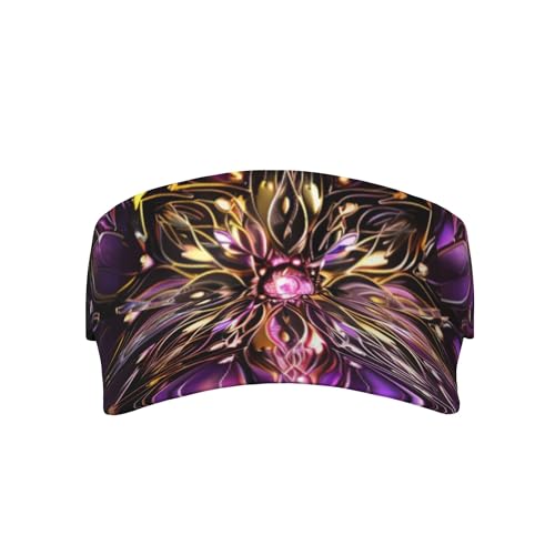 Vintage Mandala Sports Sun Visor Hat Men Women Adjustable Hats Empty Top Cap for Running Tennis Golf - color: Color-5