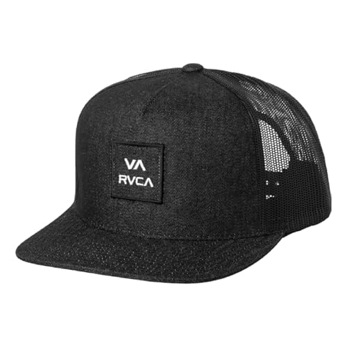 RVCA Men's VA All The Way Trucker Hat - color: Black/White