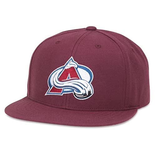 AMERICAN NEEDLE Officially Licensed NHL National Hockey League Archive 400 Adjustable Snapback Baseball Hat - color: Colorado Avalanche (Maroon)