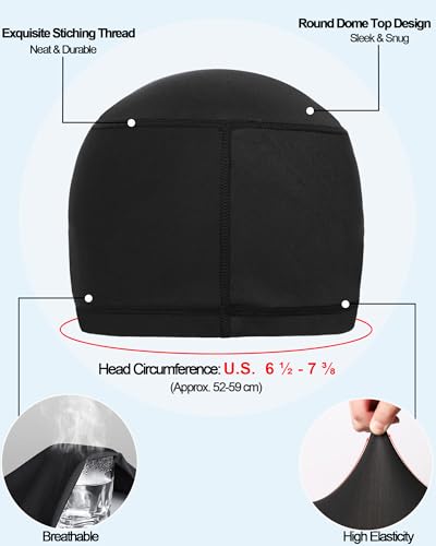 Cooling Skull Caps Helmet Liner Hard Hat Sweat Liner Motorcycle Cycling Cap - color: 3pcs (2pcs Black+1pcs Us Flag)