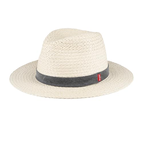 Levi's Men's Straw Fedora Hat - color: Black, size: Small-Medium