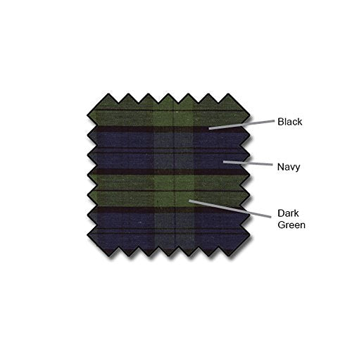 Plaid Flat Golf Cap: 'Par 5' - color: Black Watch