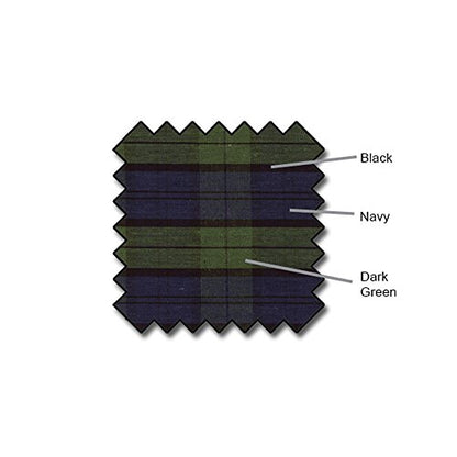 Plaid Flat Golf Cap: 'Par 5' - color: Black Watch