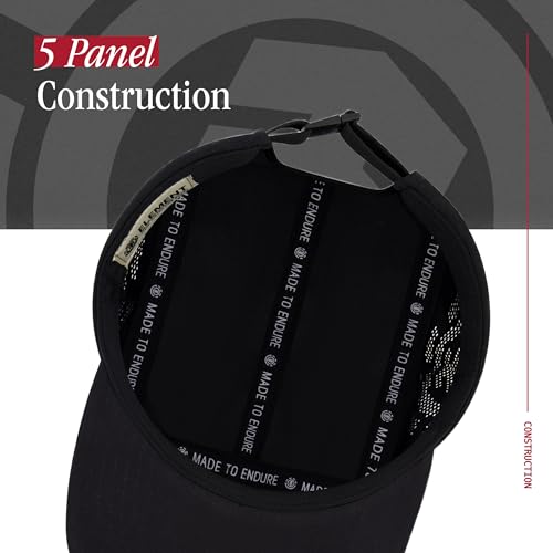 Element Unisex Adult Element Camper Hat, Adult Strapback with Slight Curved Brim - color: Black