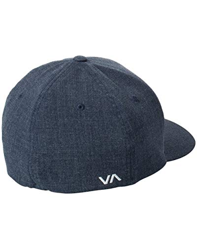 RVCA Men's Flexfit Curved Brim Fitted Hat - color: Rvca Flexfit/Navy Heather, size: Small-Medium