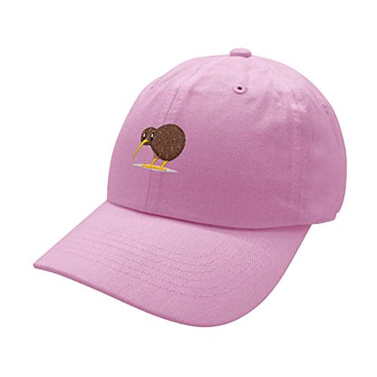 JPAK Kiwi Bird Baseball Cap Embroidered Cotton Dad Hat - Funny - color: Pink