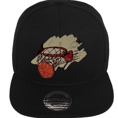 ZH Plain Flat Brim Snapback Baseball Caps Adjustable Blank Baseball Caps Wholesale 12 Pack - color: Black