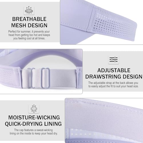 STARANCE Unisex Sun Visor Cap for Men Woman - color: Purple