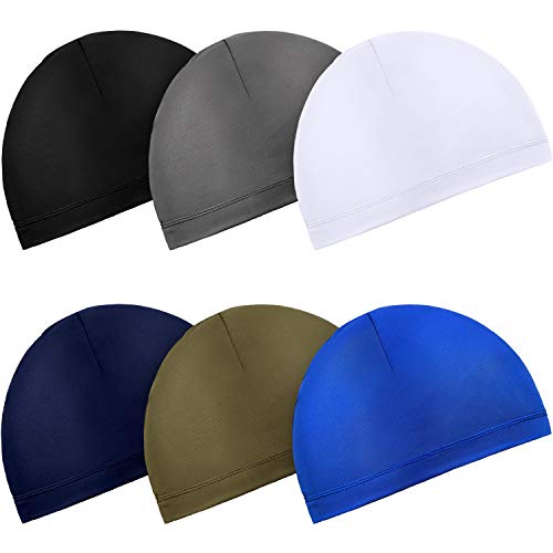 Boao Doo Rags Skull Cap for Men Sweat Wick - color: Black, Grey, Dark Blue, White, Army Green, Navy Blue, size: Medium