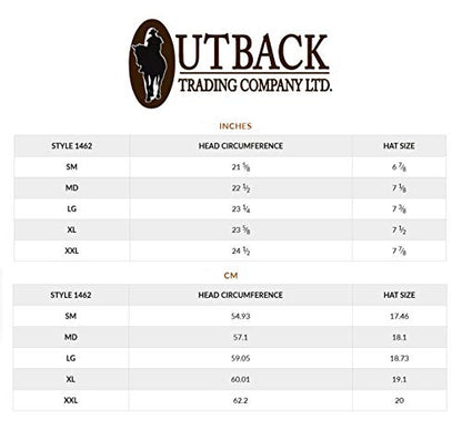 Outback Trading Company Unisex 1462 Madison River Sun-Protective Waterproof Crushable Cotton Oilskin Hat - color: Black, size: Large