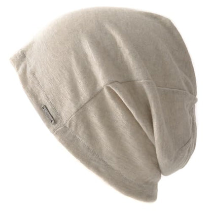 CHARM Mens Summer Linen Beanie - color: Beige