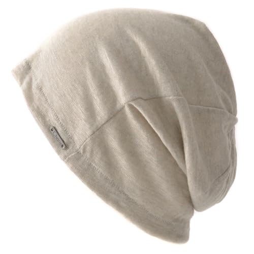 CHARM Mens Summer Linen Beanie - color: Beige