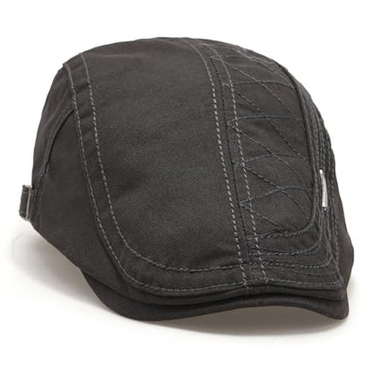 Initlove Mens Newsboy Cap Cotton Ivy Hat Beret Hats for Driving - color: A Grey