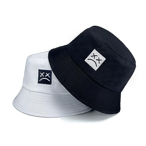 Bucket Hat Unisex Simple Caps Hip Hop Gorros Men Women Cap Beach Fishing Sunhat - color: White