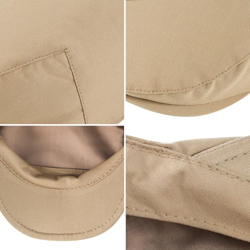 Toddler Cotton Golf Newsboy Cap - color: Khaki, size: 4-5T