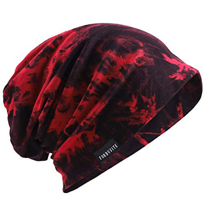 Mens Slouch Hollow Beanie Summer Skullcap B090 - color: B-wine