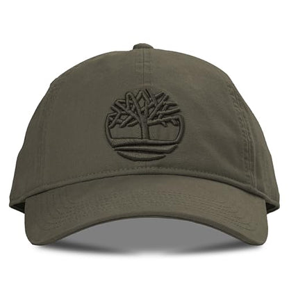 Timberland Soundview Baseball Cap for Boys 7-14, Cotton Canvas, Adjustable, Lightweight & Durable, One Size - color: Leaf Green (Dark Green)