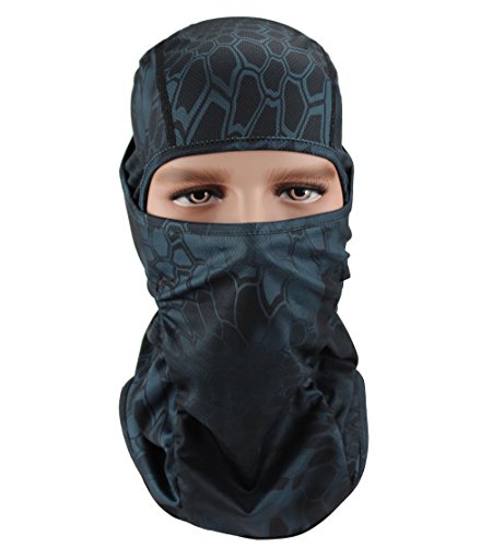 GANWAY Windproof Cap Tactic CS Motorcycle Mask Sunscreen Hat Ski Balaclava Headgear - color: Black