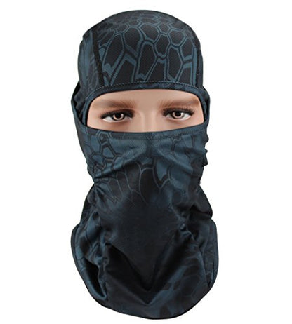 GANWAY Windproof Cap Tactic CS Motorcycle Mask Sunscreen Hat Ski Balaclava Headgear - color: Black