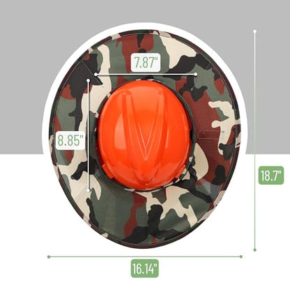 UNCO- Hard Hat Sun Shield, Camo - color: Camo, size: 1 Pack