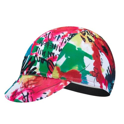 Cycling Cap for Man and Woman Cycling Hat Under Helmet-Polyester Breathable Sweat Absorbent - color: Flo-16