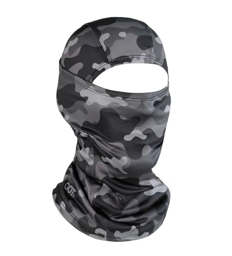 UPF 50+ Balaclava Ski Mask for Men Women - UV Face Mask Motorcycle Shiesty - color: Jigsaw Night Camo
