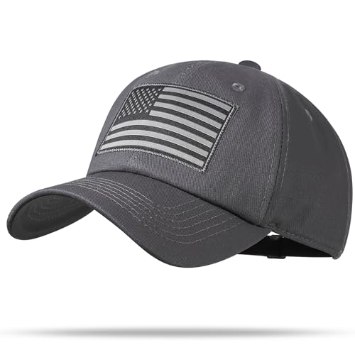 American Flag Hat, Adjustable Fit USA Baseball Cap for Men Women, Dad Hats, Outdoor Ball Caps for Casual Wear - color: Usa Flag-dark Gray