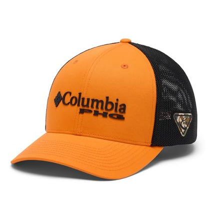 Columbia Unisex PHG Logo Mesh Ball Cap - color: Blaze/Black/Black Camo/Tri Antler, size: XX-Large