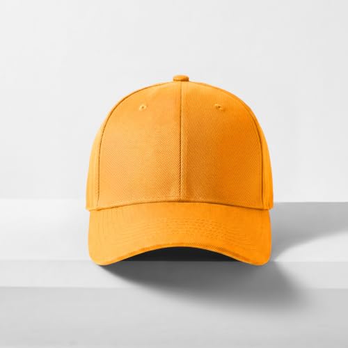 2-Pack Classic Structured Baseball Cap Adjustable Snapback Ball Caps - color: Gold