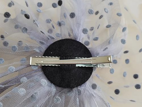 JUNBESTN Fascinators Hat Tea Party Headwear for Women Flower Mesh Feathers Headband - color: Grey