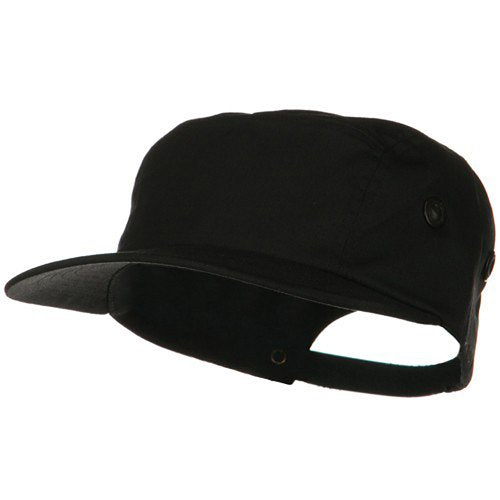 e4Hats.com 5 Panel Camouflage Twill Cap - color: Black