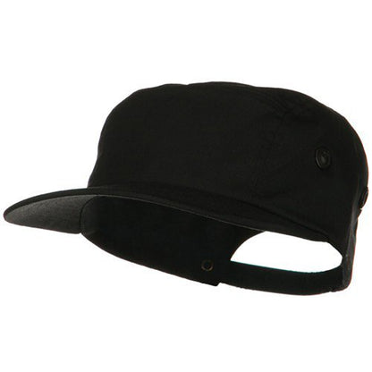 e4Hats.com 5 Panel Camouflage Twill Cap - color: Black