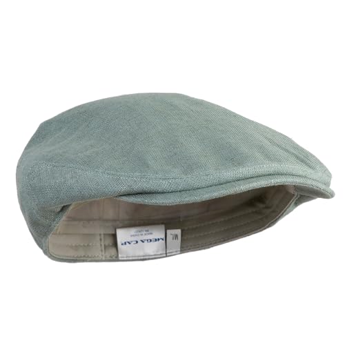 e4Hats.com Men's Linen Summer Ivy Cap - color: Slate, size: Medium-Large
