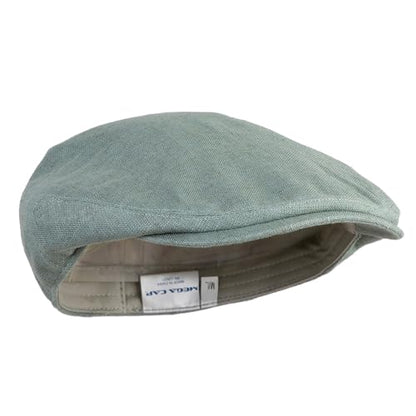 e4Hats.com Men's Linen Summer Ivy Cap - color: Slate, size: Small-Medium