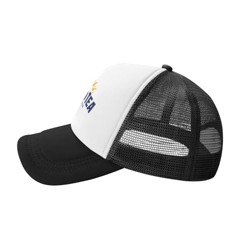 Mens Twisted Trucker Hat Mesh Snapback Adjustable Baseball Cap - color: Black